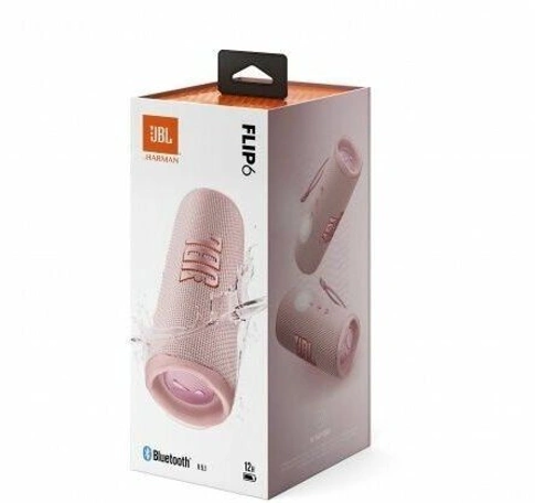 Портативная акустика JBL Flip 6, 30 Вт, розовый