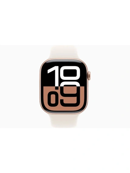 Умные часы Apple Watch Series 10 GPS + Cellular 42 мм Gold Titanium Case with Starlight Sport Band - S/M