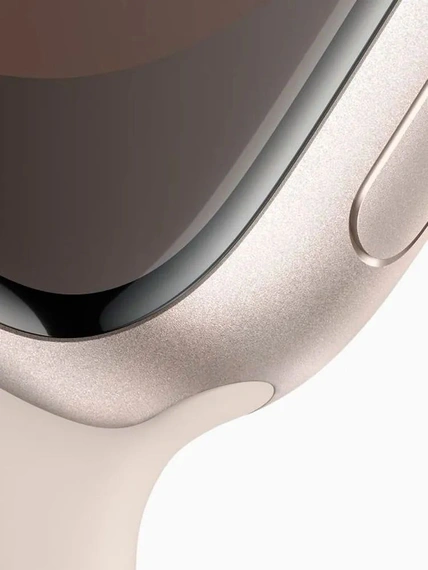 Умные часы Apple Watch Series 9 45 мм Aluminium Case GPS, starlight Sport B M/L