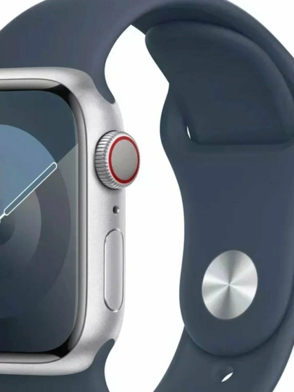 Умные часы Apple Watch SE 44 мм, Silver Aluminium, Denim Sport Band - S/M