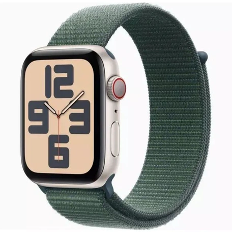 Умные часы Apple Watch SE 2024 GPS 40 мм Starlight Aluminium Case with Lake Green Sport Loop