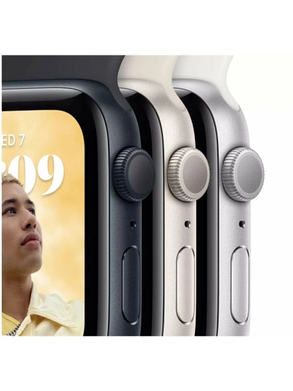 Умные часы Apple Watch SE 2024 GPS 44 мм Midnight Aluminium Case with Ink Sport Loop