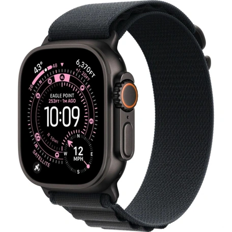 Умные часы Apple Watch Ultra 3 49 мм Black Titanium Case with Black Alpine Loop - M