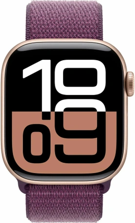 Умные часы Apple Watch S10 42 мм, Rose Gold Aluminium, Plum Sport L