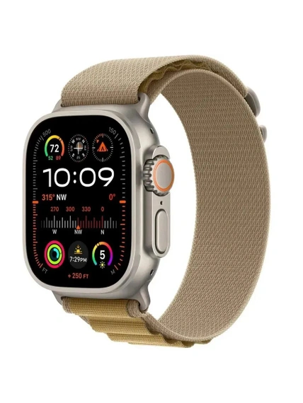 Умные часы Apple Watch Ultra 2 49 мм Natural Titanium Case with Tan Alpine Loop - S
