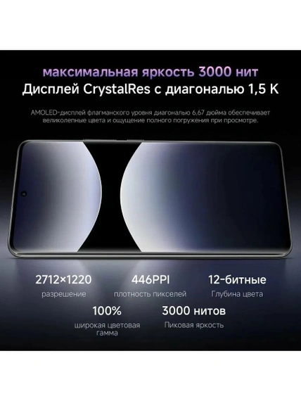 Смартфон Xiaomi Redmi Note 14 Pro+ 5G, 12/512GB, Lavender Purple