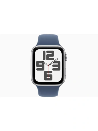 Умные часы Apple Watch SE 2024 GPS 44 мм Silver Aluminium Case with Denim Sport Band - M/L