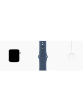 Умные часы Apple Watch SE 2024 GPS 40 мм Silver Aluminium Case with Denim Sport Band - M/L