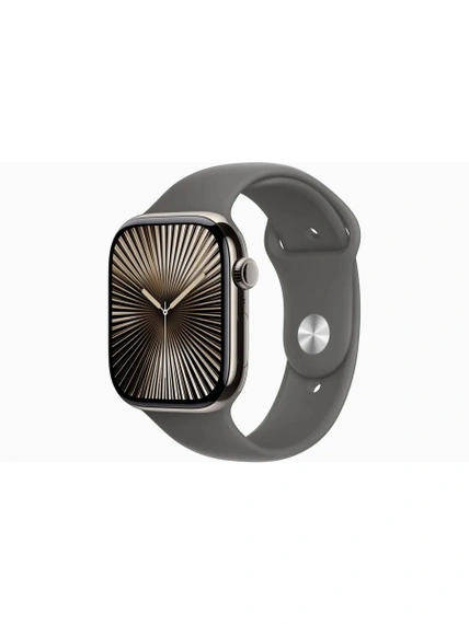 Умные часы Apple Watch Series 10 GPS + Cellular 42 мм Natural Titanium Case with Stone Grey Sport Band - S/M