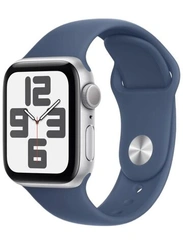 Умные часы Apple Watch SE 2024 GPS 40 мм Silver Aluminium Case with Denim Sport Band - M/L