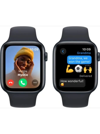 Умные часы Apple Watch SE 2023 44 мм, Midnight Aluminium, Midnight Sport Band - M/L
