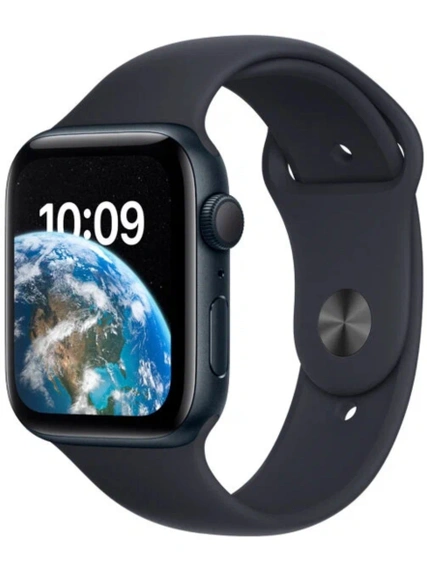 Умные часы Apple Watch SE 2023 44 мм, Midnight Aluminium, Midnight Sport Band - S/M