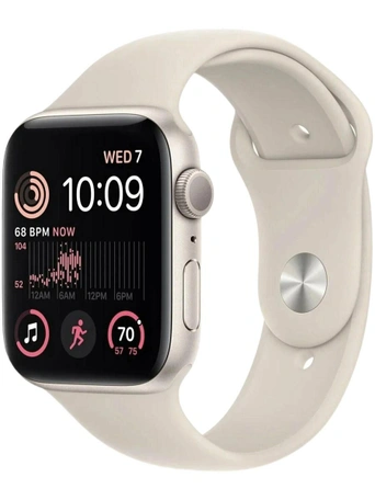 Умные часы Apple Watch SE 2024 GPS 40 мм Starlight Aluminium Case with Starlight Sport Band - M/L