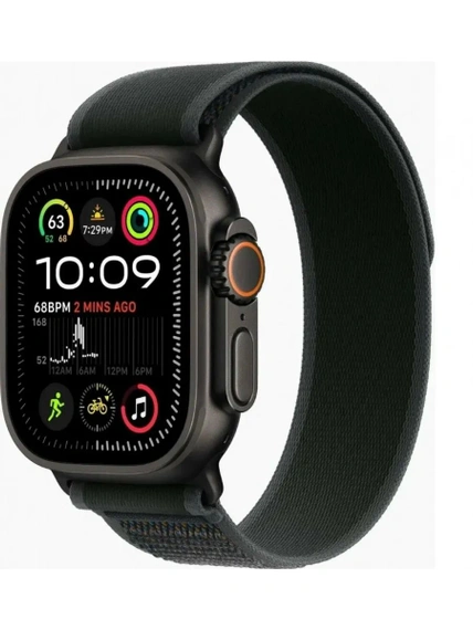 Умные часы Apple Watch Ultra 2 49 мм Cell, Black Titanium, Black Trail Loop - M/L