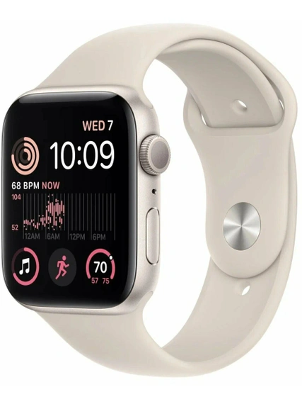 Умные часы Apple Watch Series 10 GPS + Cellular 42 мм Gold Titanium Case with Starlight Sport Band - S/M