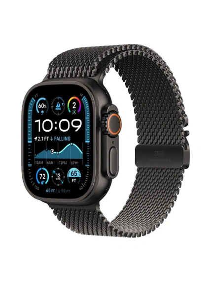Умные часы Apple Watch Ultra 2 49 мм Black Titanium Case with Black Titanium Milanese Loop - S