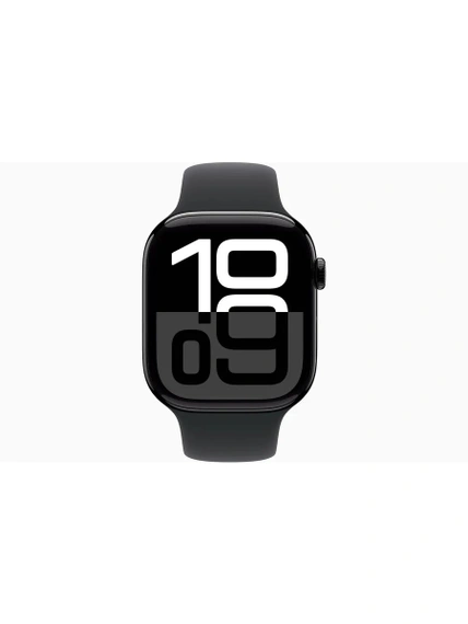 Умные часы Apple Watch S10 46 мм, Jet Black Aluminium, Black Sport Band - M/L
